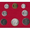 VATICANO CARTERA OFICIAL 1967 PAULUS VI SC 1+2+5+10+20+50+100 LIRAS + 500 LIRAS 1967 PLATA PAPA PABLO VI