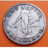FILIPINAS 1 PESO 1907 S ESCUDO AMERICANO KM.172 MONEDA DE PLATA MBC- Ocupacion Estados Unidos Dolar PHILIPPINES R/3