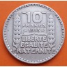 FRANCIA 10 FRANCOS 1933 BUSTO DE DAMA Ceca de TURIN KM.878 MONEDA DE PLATA MBC France Silver Francs