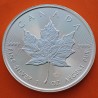 . @VER FOTO@ CANADA 5 DOLARES 2024 HOJA DE ARCE 1ª MONEDA CON EL BUSTO DE CARLOS III King Charles PLATA 1 ONZA OZ