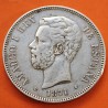 ESPAÑA 5 PESETAS 1871 * 18 74 DEM REY AMADEO I DE SABOYA y ESCUDO KM.666 MONEDA DE PLATA (DURO) Spain silver R/2