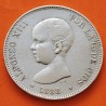 ESPAÑA 5 PESETAS 1888 * 18 88 MPM REY ALFONSO XIII KM.689 MONEDA DE PLATA (DURO) Spain silver R/4