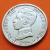 ESPAÑA Rey ALFONSO XIII 1 PESETA 1904 * 19 04 SMV KM.721 MONEDA DE PLATA @LIMPIADA@ Spain R/1