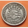 ANGOLA 50 CENTAVOS 1948 ESCUDO y VALOR KM.72 MONEDA DE NICKEL MBC Colonia de PORTUGAL R/2