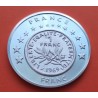 0,96 ONZAS Serie MONEDA UNICA x FRANCIA 1 FRANCO 2002 MEDALLA DE PLATA PURA UNION EUROPEA PROOF 28,40 grs 41mm