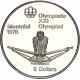 CANADA 5 DOLARES 1974 REMO XXI OLIMPIADA DE MONTREAL 1976 KM.91 MONEDA DE PLATA PROOF Rowing 0,72 ONZAS