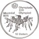 CANADA 10 DOLARES 1974 OLIMPIADA MONTREAL 1976 INDIOS JUGANDO AL LACROSSE KM.96 MONEDA DE PLATA @PROOF@ 10 Dollars