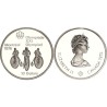 CANADA 10 DOLARES 1974 BICICLETAS ANTIGUAS OLIMPIADA MONTREAL 1976 KM.95 MONEDA DE PLATA @PROOF@ 10 Dollars Cycling