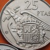 . 3 Monedas EBC/SC- x España 25 PESETAS 1957 * 64 + 65 + 67 ESTADO ESPAÑOL FRANCISCO FRANCO PLUS ULTRA VISIBLES % KM.787 NICKEL
