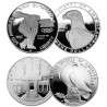 . 2 monedas PROOF x ESTADOS UNIDOS 1 DOLAR 1983 S DISCOBOLO + 1984 S PODIO OLIMPIADA LOS ANGELES 1984 PLATA