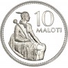 @Tirada 5.000@ LESOTHO 10 MALOTI 1979 Rey MOSHOESHOE I y MONUMENTO KM.23 MONEDA DE PLATA PROOF Africa