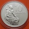 @Tirada 5.000@ LESOTHO 10 MALOTI 1979 Rey MOSHOESHOE I y MONUMENTO KM.23 MONEDA DE PLATA PROOF Africa