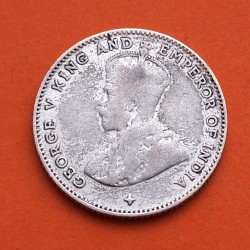 ESTRECHOS MALAYOS 10 CENTIMOS 1918 REY JORGE V KM.29.B MONEDA DE PLATA MBC- Straits Settlements 10 Cents