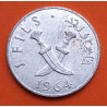 South ARABIA DEL SUR 1 FILS 1964 ESPADAS Hoy es el actual Yemen KM.1 MONEDA DE ALUMINIO EBC-
