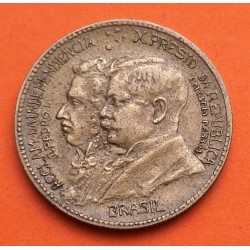 BRASIL 500 REIS 1922 BUSTOS REYES CENTENARIO KM 521 MONEDA LATON EBC Brazil 500 Reais coin BRAZIL