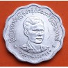 MYANMAR 5 PYAS 1966 GENERAL MAYOR AUNG SAN KM.39 MONEDA DE ALUMINIO SC- Union of Burma