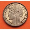 FRANCIA 50 CENTIMOS 1932 BUSTO DE DAMA Tipo MORLON KM.894 MONEDA DE LATON EBC France Cents