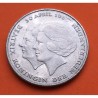 HOLANDA 2,50 GULDEN 1980 BUSTO DE LA REINA GUILLERMINA y BEATRIZ KM.201 MONEDA DE NICKEL MBC+ HOLANDA Netherlands 2-1/2