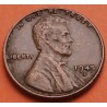 ESTADOS UNIDOS 1 CENTAVO 1945 D ABRAHAM LINCOLN KM.132A MONEDA DE BRONCE MBC- USA 1 Cent WWII 2ª GUERRA MUNDIAL