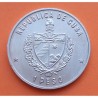 CUBA 1 PESO 1986 XIII CAMPEONATO MUNDIAL DE FUTBOL EN MEXICO KM.122 MONEDA DE NICKEL SC- caribbean coin