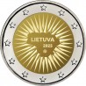 . 1 aaaaaaaacoin @ENVÍO HOY@ LITUANIA 2 EUROS 2025 DEFENSA DEL ESTADO LITUANO Mapa y Sol 1ª CONMEMORATIVA SC Lietuva