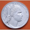 ITALIA 5 LIRAS 1950 R RACIMO DE UVAS y DAMA KM.89 MONEDA DE ALUMINIO EBC+ Italy coin