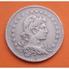 . República de los Estados Unidos do BRASIL 400 REIS 1929 ALEGORIA y VALOR KM.520 MONEDA DE NICKEL MBC Brazil