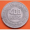 . República de los Estados Unidos do BRASIL 400 REIS 1929 ALEGORIA y VALOR KM.520 MONEDA DE NICKEL MBC Brazil