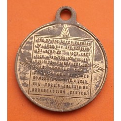 @OFERTA@ ESTADOS UNIDOS TOKEN Años 1940 MEDALLA CONMEMORATIVA RASCACIELOS EMPIRE STATE BUILDING LATON USA
