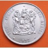 SUDAFRICA 1 RAND 1977 ANTILOPE y ESCUDO NACIONAL KM.87 MONEDA DE NICKEL EBC South Africa