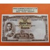 . @RARO@ TAILANDIA 10 BAHT 1953 PRINCIPE RAMA Color Marrón Pick 76 BILLETE MBC+ Thailand BANKNOTE