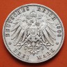 . REINO DE PRUSIA Alemania 3 MARCOS 1908 A REY WILHELM II KM.527 MONEDA DE PLATA MBC Germany Deutsches Reich 3 Marks