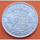 INGLATERRA 1/2 CORONA 1942 REY JORGE VI 2ª GUERRA MUNDIAL KM.856 MONEDA DE PLATA MBC++ UNITED KINGDOM Half Crown WWII