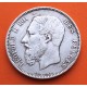 BELGICA 5 FRANCOS 1873 Rey LEOPOLDO II DES BELGES KM.24 MONEDA DE PLATA MBC- Belgium silver 5 Francs