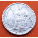 @ESCASA@ INDOCHINA 1 PIASTRA 1906 A DAMA KM.5A MONEDA DE PLATA MBC+ Indochine Francaise 1 Piastre de Commerce