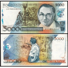 BRASIL 5 CRUZADOS NOVOS 1988 sobre BRASIL 5000 CRUZADOS 1989 CANDIDO PORT MARI Pick 217B BILLETE SC Brazil UNC BANKNOTE