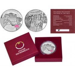 AUSTRIA 20 EUROS 2016 VIENA OPERA BALL @COLORES@ PLATA PROOF ESTUCHE y CERTIFICADO MONEDA CONMEMORATIVA COIN ÖSTERREICH