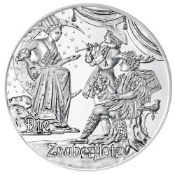 . @ESCASA@ AUSTRIA 20 EUROS 2016 MUSICO WOLFGANG AMADEUS MOZART Mythos MONEDA DE PLATA PROOF ESTUCHE Österreich
