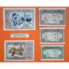 @ESPECTACULAR CONSERVACION@ EUSKADI 5+10+25+50+100 PESETAS 1937 BILBAO Juego de 5 BILLETES de EUZKADI 1936 GUERRA CIVIL R/7