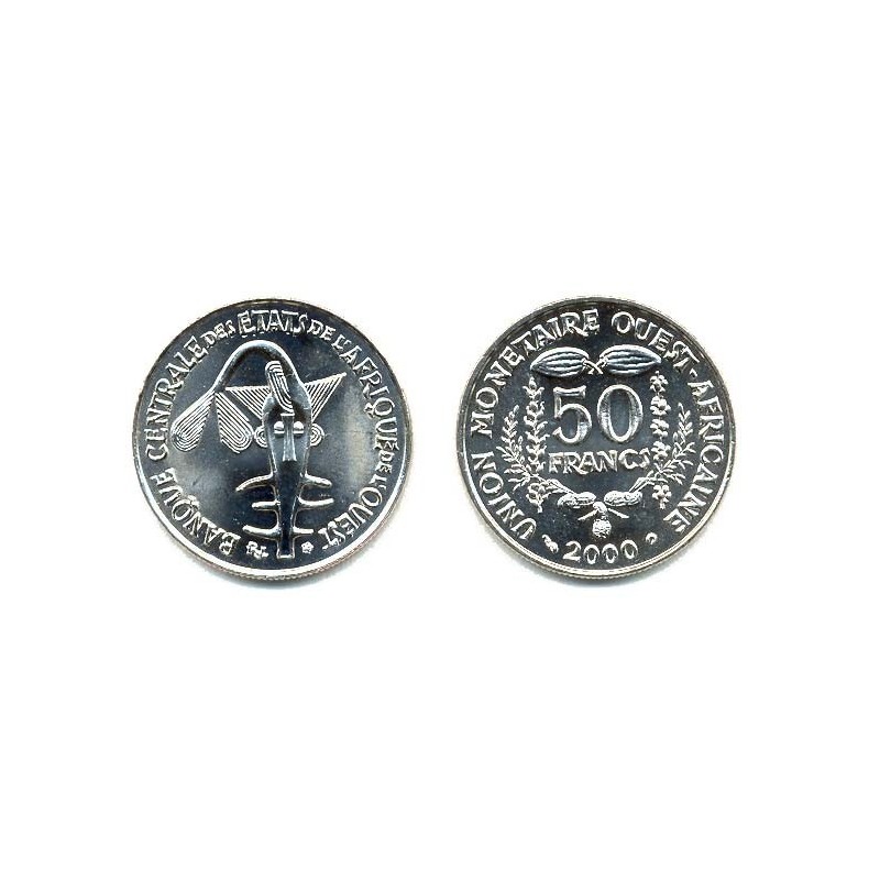 AFRICA DEL OESTE 100 FRANCOS 1980 PEZ KM.4 MONEDA DE NICKEL SC Banque Centrale des Etats de L'Afrique De L'Ouest