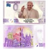 . 1 aaaaaaaacoin @ENVÍO HOY@ VATICANO Cero EUROS 2025 PAPA FRANCISCO BILLETE DE USO TURISTICO similar al de 500 EUROS