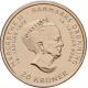 . 1ª MONEDA DEL REY de DINAMARCA FREDERIK X - 20 KRONER 2024 REINA MARGARITA II ENTREGA SU TRONO LATÓN SC Denmark Margrethe