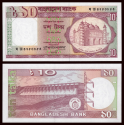 BANGLADESH 10 TAKA 1982 PRESA HIDRAULICA y MEZQUITA Pick 26.C.3 (ver firma) BILLETE SC UNC BANKNOTE