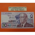 MARRUECOS 10 DIRHAMS 1987 REY HASSAN II CAPITEL ANTIGUO y GUITARRA Pick 63B BILLETE EBC- Morocco banknote