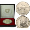 @PROOF - ESTUCHE@ SUIZA 5 FRANCOS 1990 GOTTFRIED KELLER KM.69 MONEDA DE NICKEL Switzerland 5 Francs SET