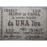 . @PVP NUEVO 250€@ ITALIA 1 LIRA 1914 Agosto 20 REY EMMANUEL III Tamaño pequeño Pick 33 BILLETE MUY CIRCULADO
