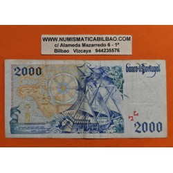 . @PVP NUEVO 40€@ PORTUGAL 2000 ESCUDOS 1996 GALEÓN y PEDRO ALVARES CABRAL Pick 189.B BILLETE MUY CIRCULADO