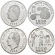. 2 monedas + CÁPSULAS x ESPAÑA 1000 PESETAS 2000 JUEGOS PARALIMPICOS DE SIDNEY ATLETISMO CIEGOS + SILLA PLATA NO ESTUCHE
