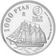 . 1 moneda + CÁPSULA x ESPAÑA 1000 PESETAS 1998 EXPO DE LISBOA BARCO JUAN SEBASTIAN ELCANO MONEDA DE PLATA PROOF NO ESTUCHE FNMT