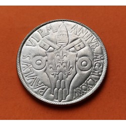VATICANO 50 LIRAS 1975 NIÑO y FIERAS AÑO SANTO PABLO VI KM.129 MONEDA DE ACERO SC 50 Lire
